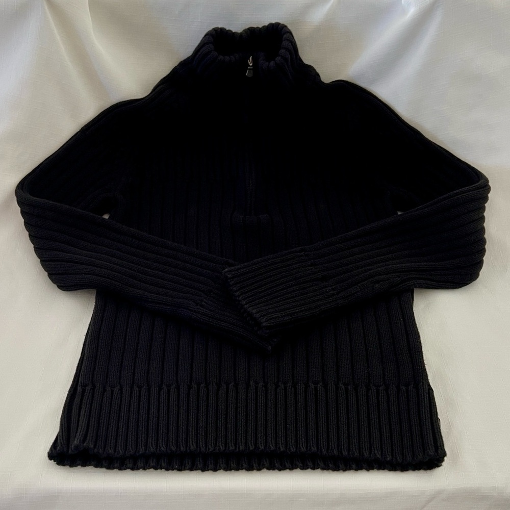 Calvin Klein / Black~Cotton Sweater / Vintage - Picture 5 of 9